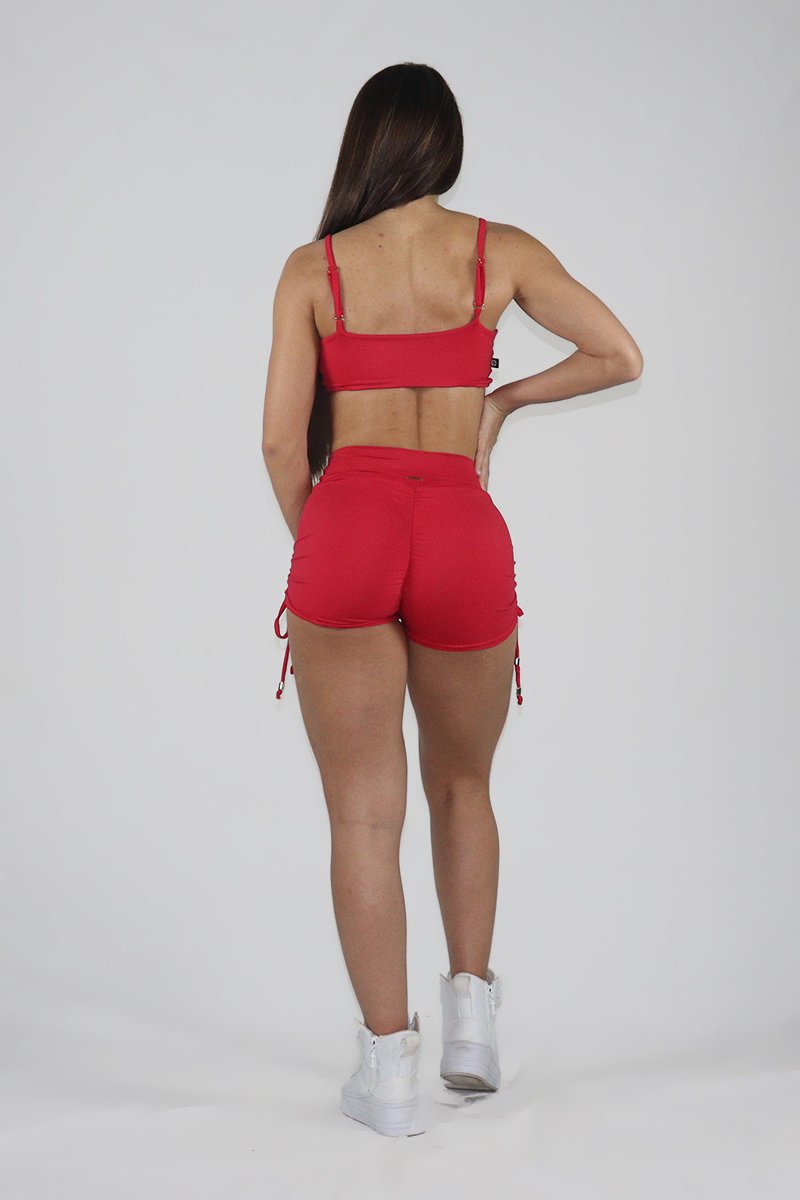 Top Mini Tulipa Cor Vermelho Guaraná